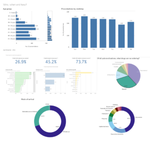 Example Qlik Sense dashboard